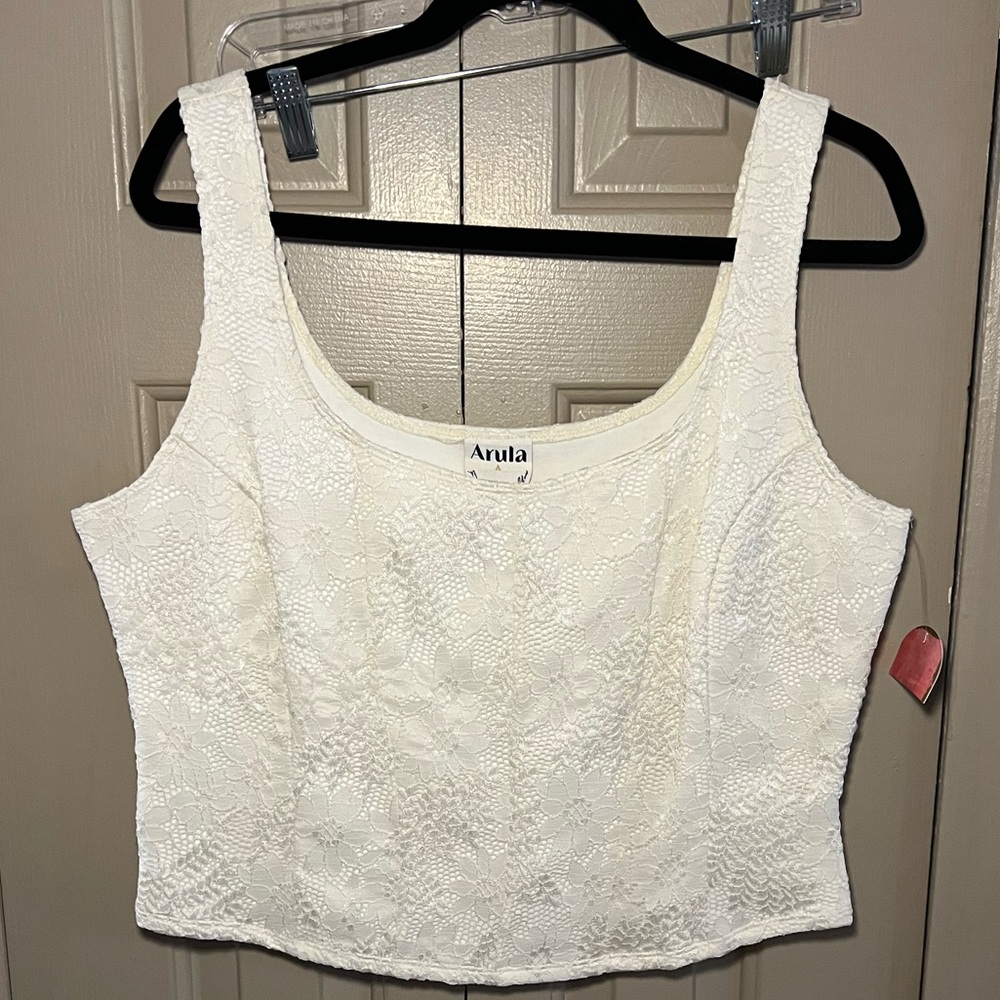 Arula Women's White Lace Top